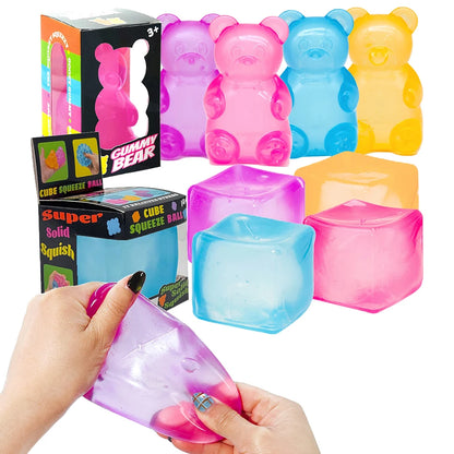 Slow Rising Fidget Cube – Sensory Squishy Desk Toy