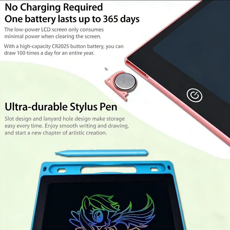 LCD Drawing Tablet for Kids – 8.5-Inch Writing & Doodle Board