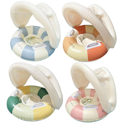 Baby Pool Float with Canopy for Infants & Toddlers