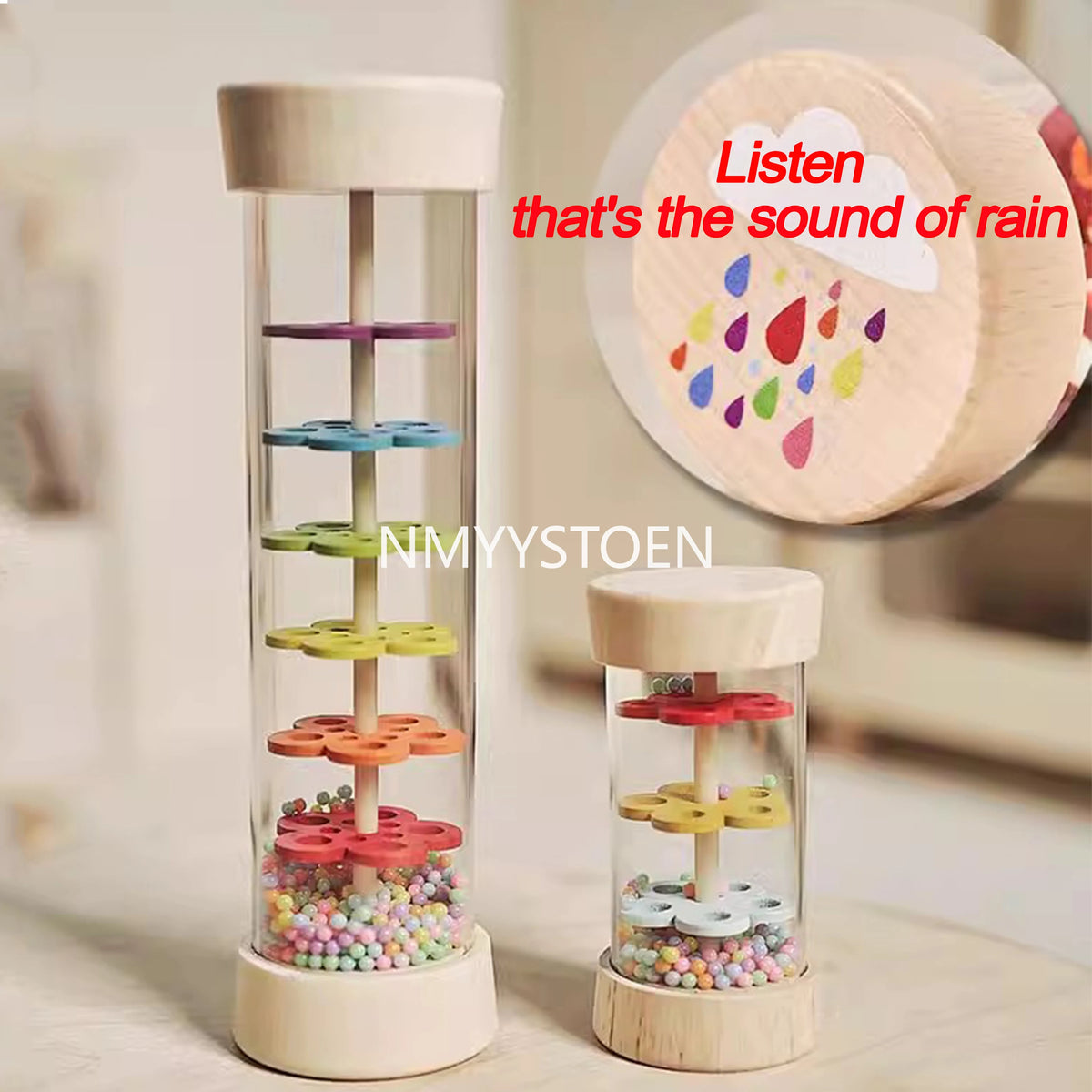 Wooden Rainmaker Toy