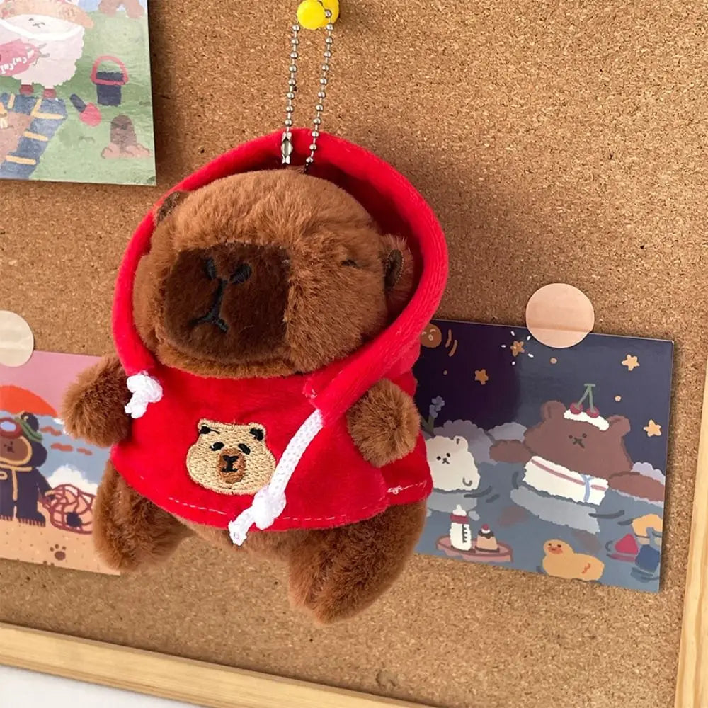 Capybara Plush Toy with Hoodie and Wings – Small Stuffed Animal