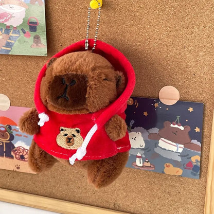 Capybara Plush Toy with Hoodie and Wings – Small Stuffed Animal