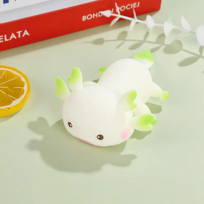 Axolotl Squishy Toy – Cute Slow Rising Squeeze Ball