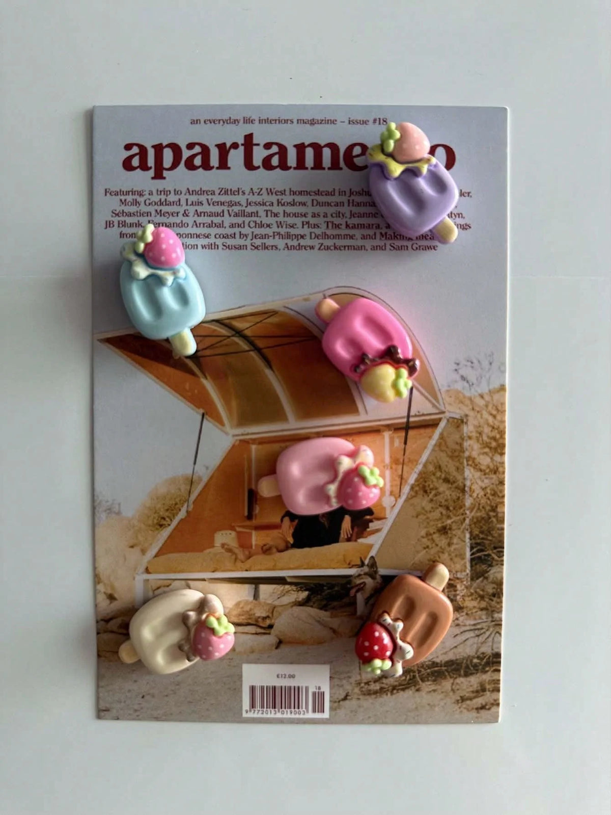 Fruit Fridge Magnets Set – 6PCS Strawberry, Watermelon & Ice Cream