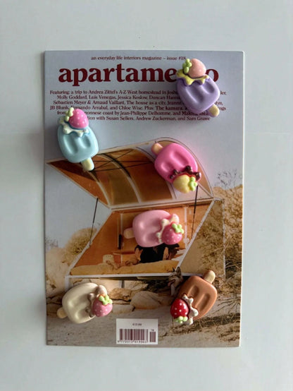 Fruit Fridge Magnets Set – 6PCS Strawberry, Watermelon & Ice Cream