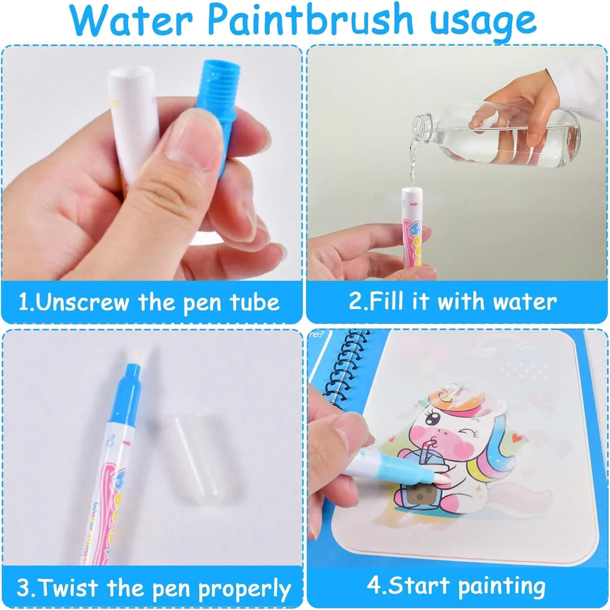 Magic Water Drawing Book