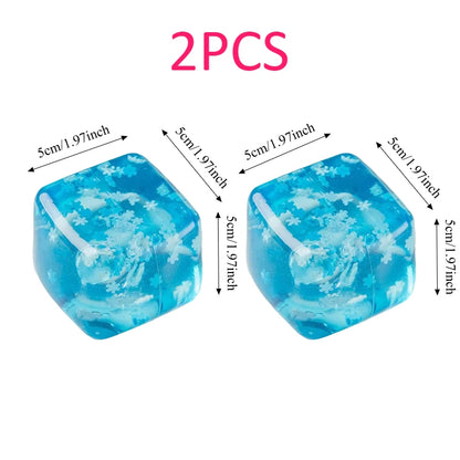 Snowflake Ice Cube Squishy Toy – Slow-Rising Fidget