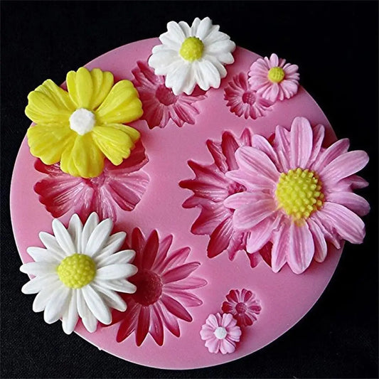 3D Flower Silicone Mold, Fondant Chocolate Cake Decorating Mold