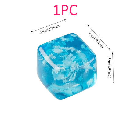 Snowflake Ice Cube Squishy Toy – Slow-Rising Fidget