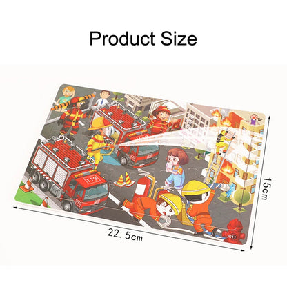 Wooden Puzzle Toys 30-Piece Animal Jigsaw Puzzle for Kids
