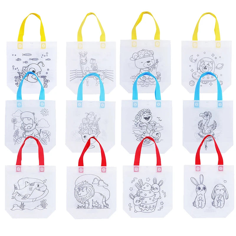 DIY Coloring Bags – Kids Graffiti Art & Craft Kit with Markers