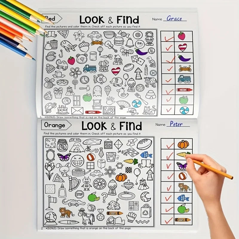 Hidden Objects Coloring Book