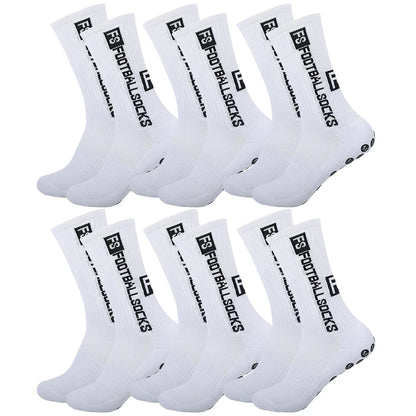 6Pairs Non Slip Grip Socks for Men Women Football Basketball Baseball Rugby Soccer Cycling Running Hiking Tennis Skateboard