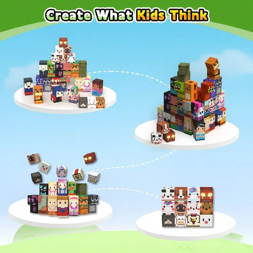Magnetic Building Blocks STEM Educational Construction Toy for Kids