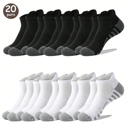 6/12 Pairs Colorful Men's Low Tub Socks Fashion Comfortable Autumn Classic Black Business Sock High-quality Men's Short Socks