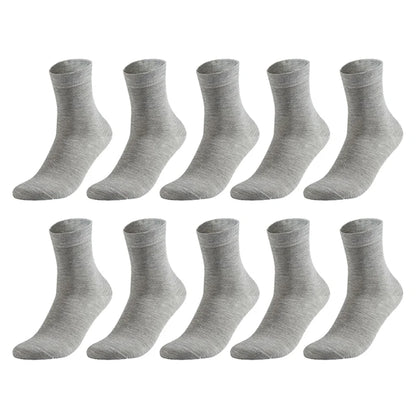 10 Pairs Men's Cotton Socks New Style Black Business Men Socks Soft Breathable Summer Winter for Male Socks Plus Size 38-47