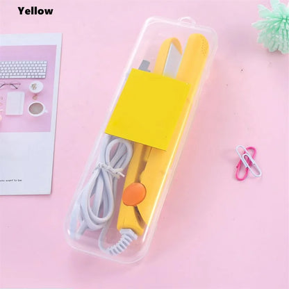 Mini Hair-Straightener Curly and Straight Hair Supplies Thermostatic Electric Ceramic Curling Iron National standard double flat