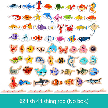 Wooden Magnetic Fishing Toy – Montessori Educational Game for Kids