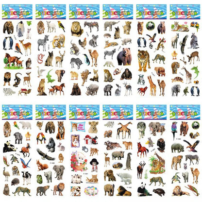 3D Puffy Stickers – Animal Sticker Sheets for Kids Crafts & Scrapbooking