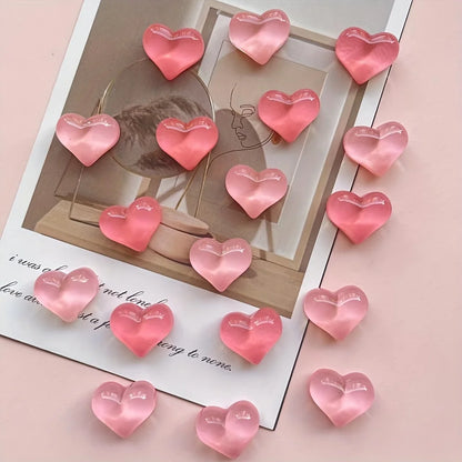 Cartoon Fridge Magnets Set – 10PCS Cute Heart-Shaped Decorations