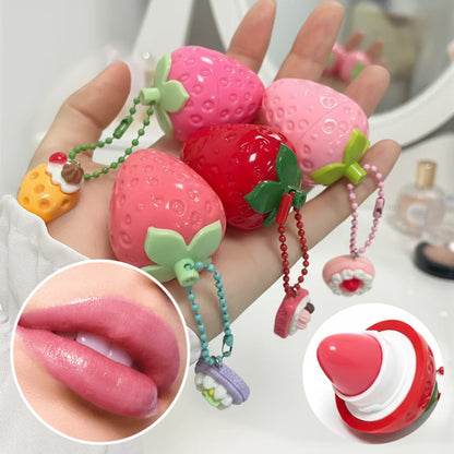 Strawberry Lip Gloss Moisturizing Hydrating Lip Balm 3.5g
