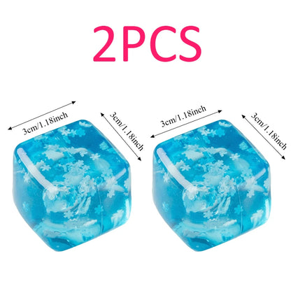 Snowflake Ice Cube Squishy Toy – Slow-Rising Fidget