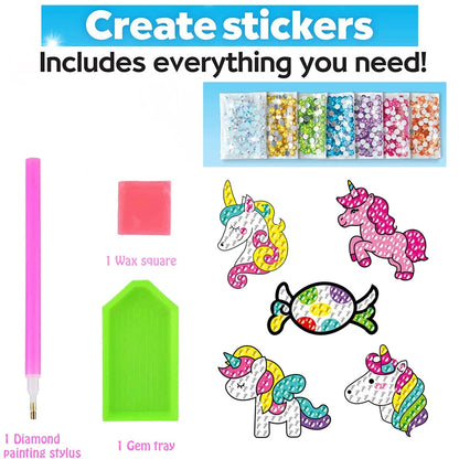 Diamond Painting Sticker Kit – Big Gem Art Craft for Kids