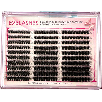 Cluster Eyelash Extensions – 300pcs Wispy Fluffy Lash Clusters