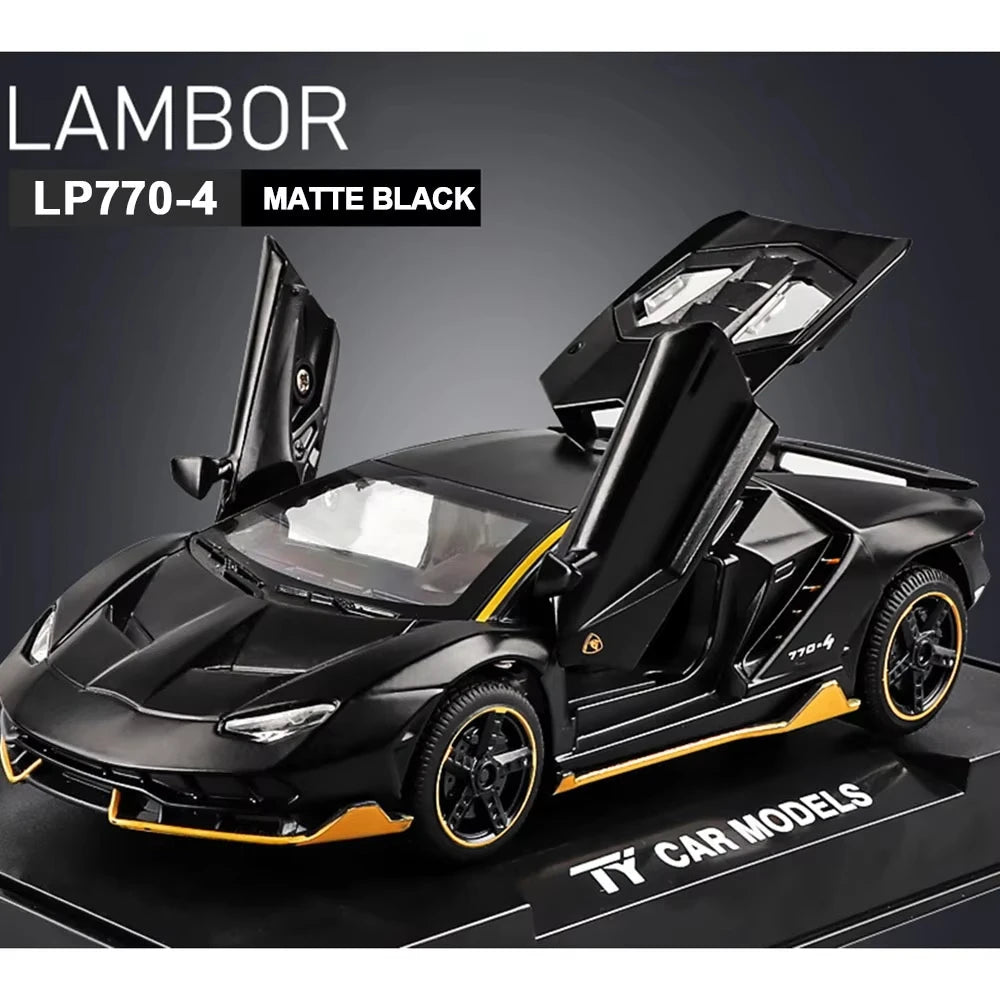 1:32 Diecast Car Model – Alloy Pull Back Light & Sound Toy