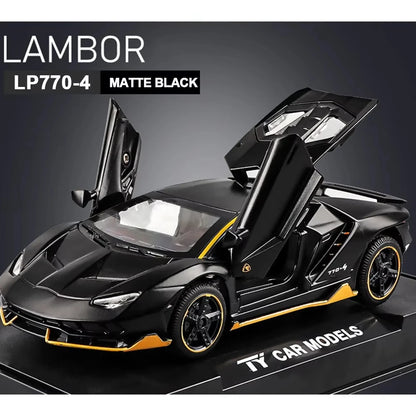 1:32 Diecast Car Model – Alloy Pull Back Light & Sound Toy