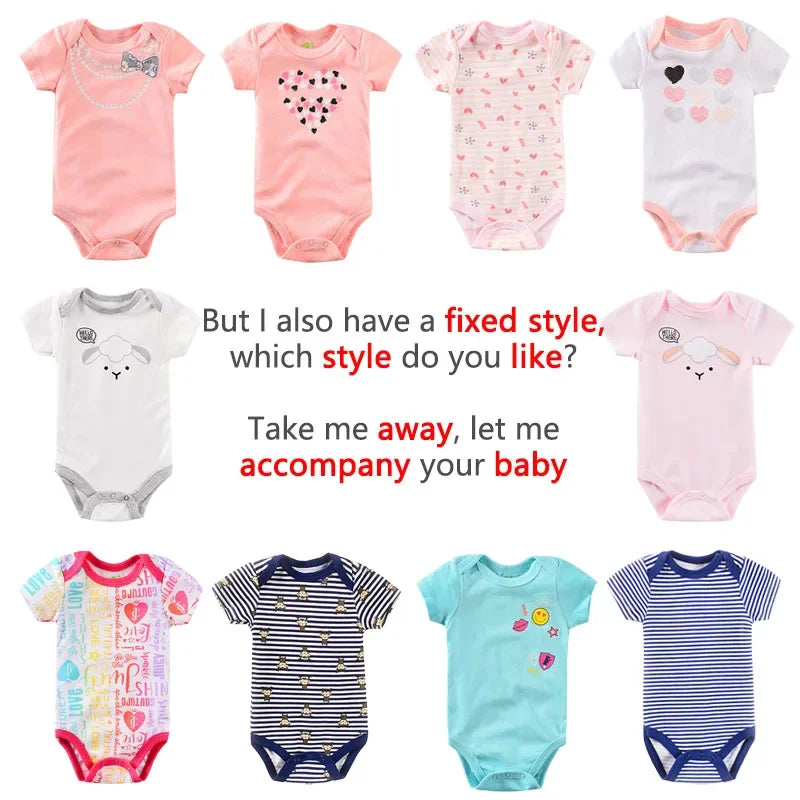 Baby Bodysuit – Summer Newborn Infant Romper 0-12M