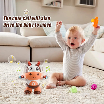 Dancing Cow Toy Electric Music Plush Interactive Baby Toy