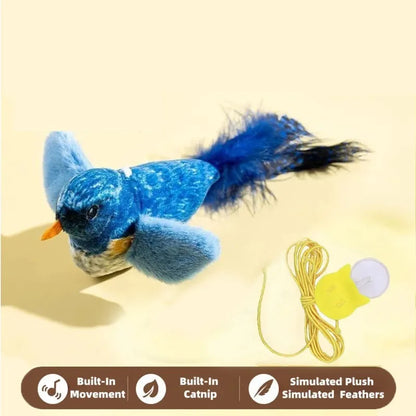 1-3Pcs The pet cat toy emulates the sound bird to amuse the cat elastic rope to relieve boredom and resist scratching and biting
