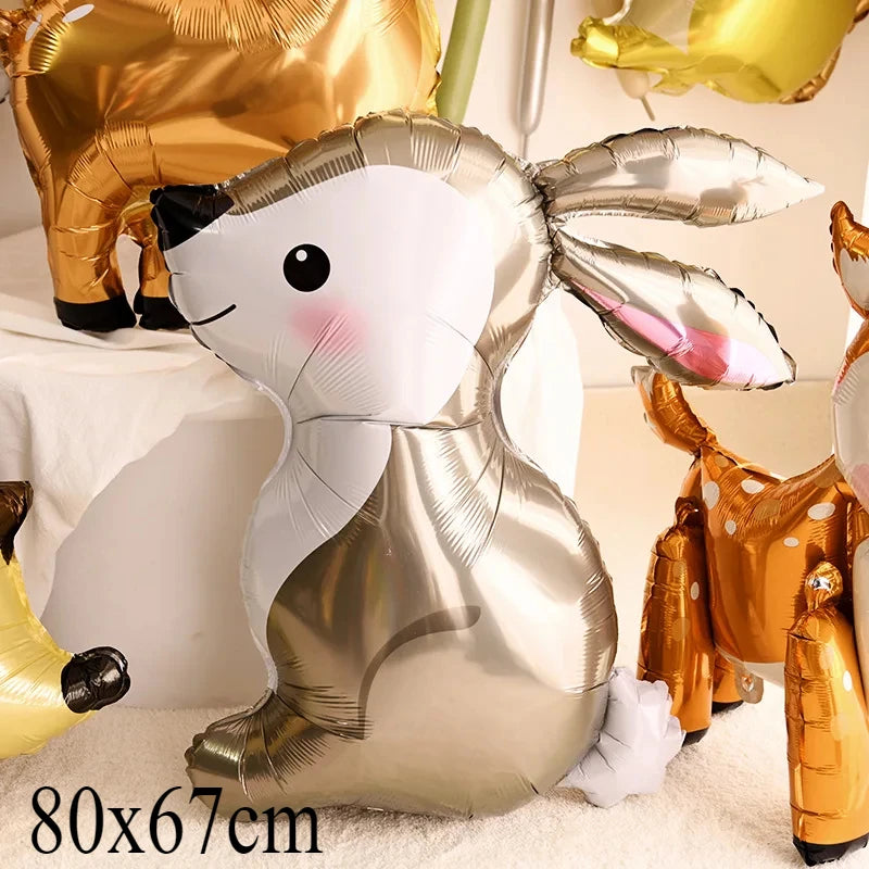 Deer Foil Balloon for Jungle Safari Birthday Party Decoration
