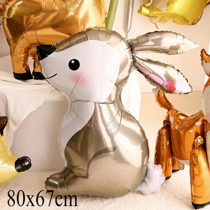 Deer Foil Balloon for Jungle Safari Birthday Party Decoration