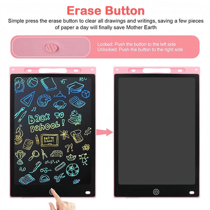 LCD Writing Tablet for Kids – Reusable Drawing & Doodle Board