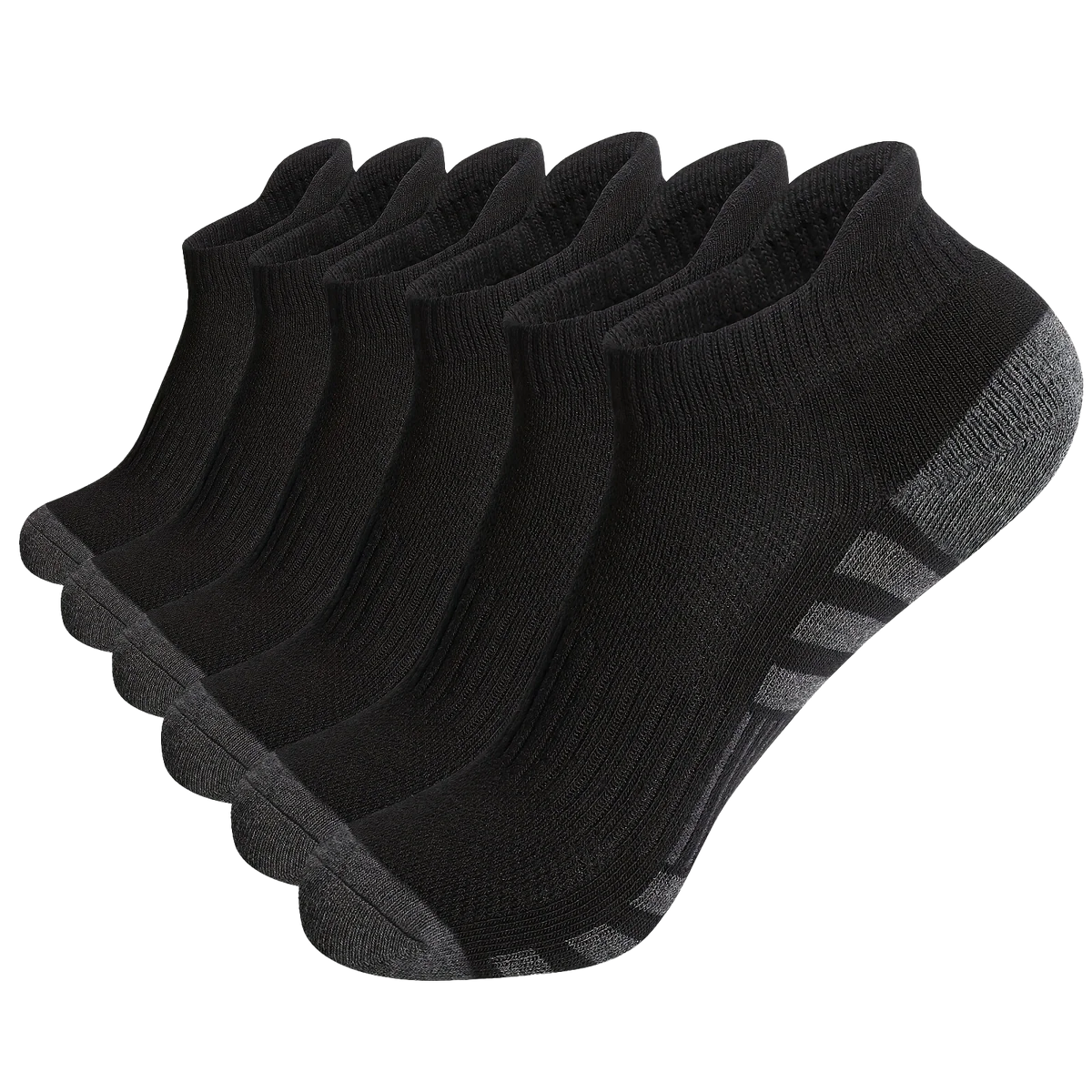 12 Pairs Men's Mesh Breathable Sports Ear Lifting Socks All Season Solid Color Low Cut Casual Mens Short Tube Socks