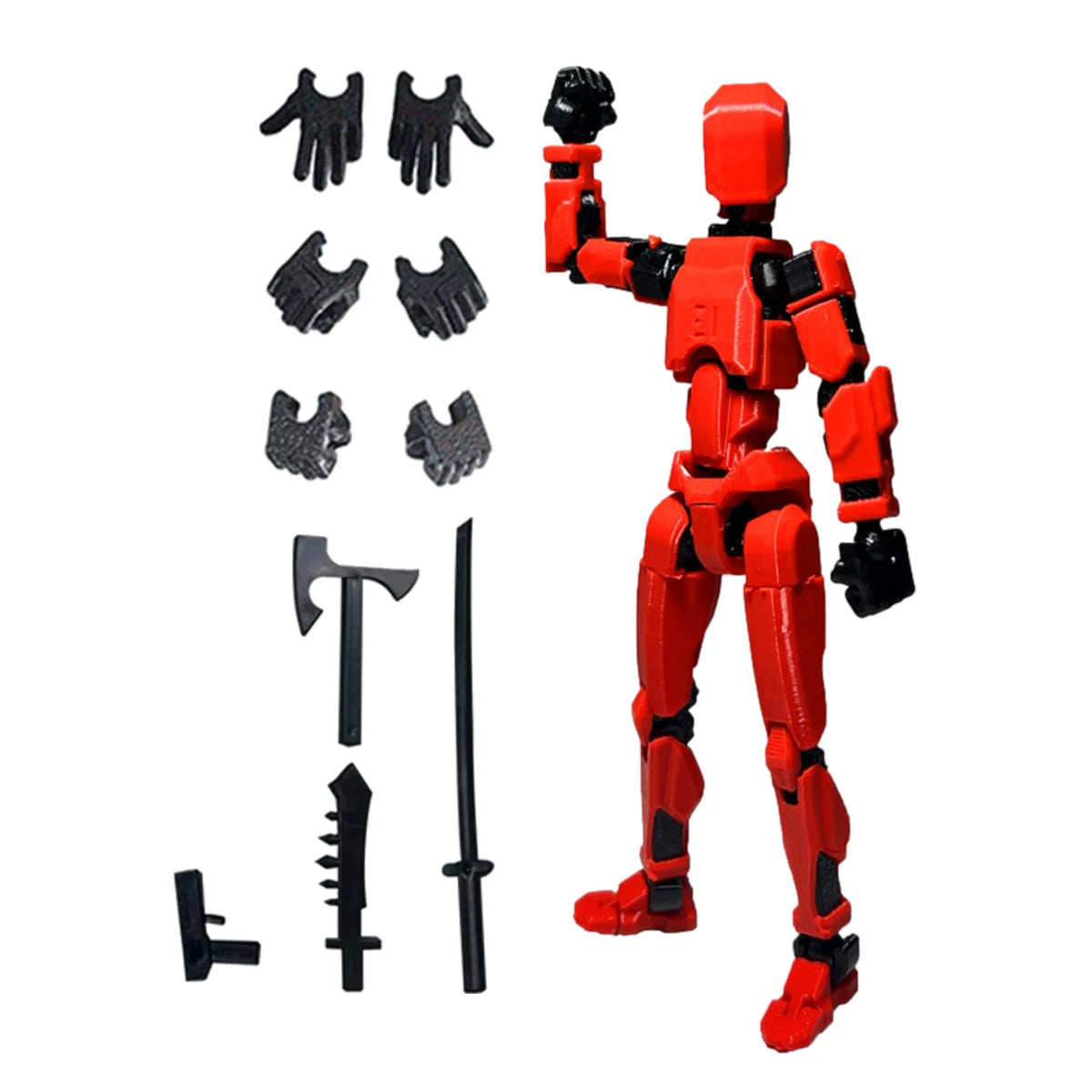 13-Joint Articulated Action Figure – DIY Poseable Figure