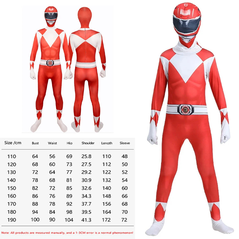 Superhero Samurai Cosplay Costume Adult Jumpsuit with Mask