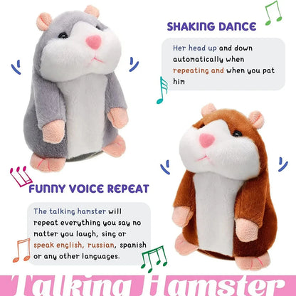 Talking Hamster Plush Toy – Interactive Sound Animal Doll