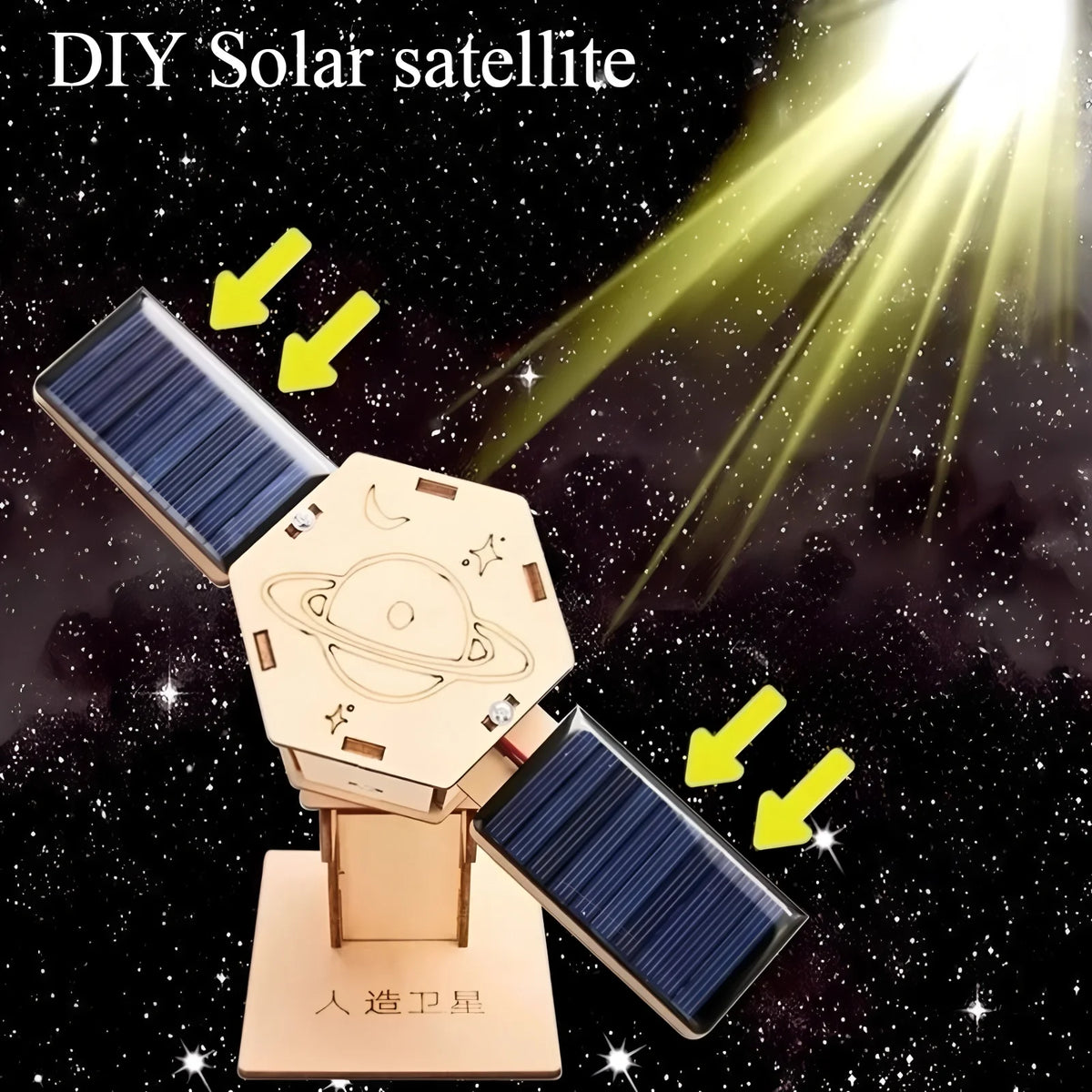 Solar Car Model Kit – DIY Wooden Science & Education Project