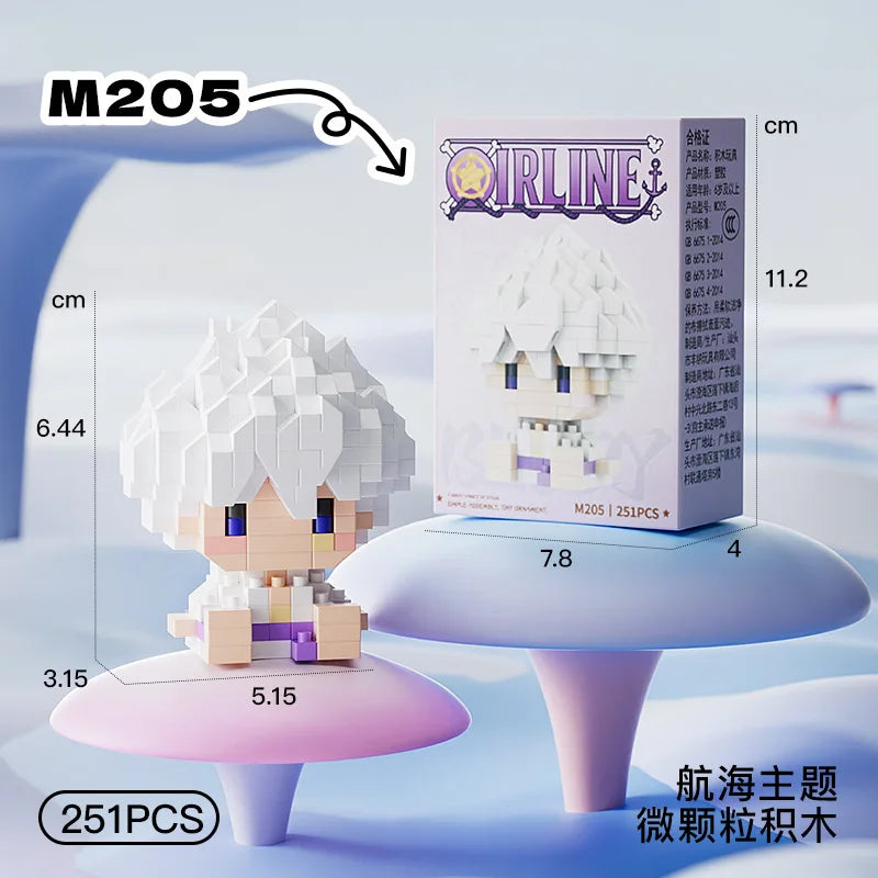 Mini Brick Assembly Model – 3D Building Block Figure