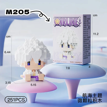 Mini Brick Assembly Model – 3D Building Block Figure