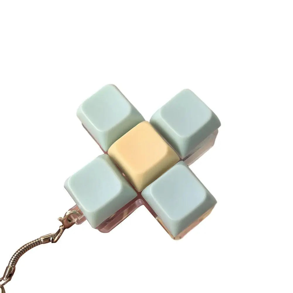 Keyboard Fidget Toy Mini Mechanical Keychain Stress Relief Toy