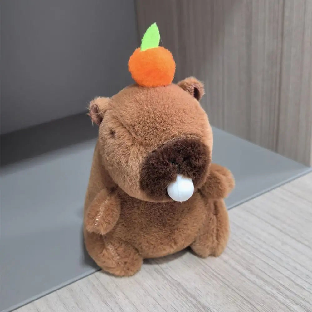Capybara Plush Toy with Hoodie and Wings – Small Stuffed Animal