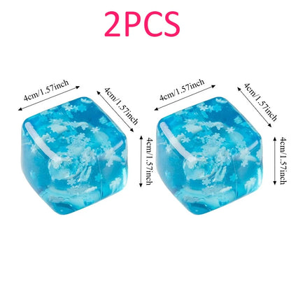 Snowflake Ice Cube Squishy Toy – Slow-Rising Fidget