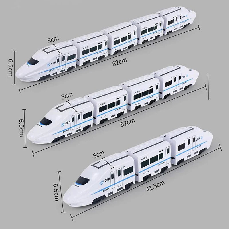Electric Train Toy with Lights and Sounds – DIY Railway Set