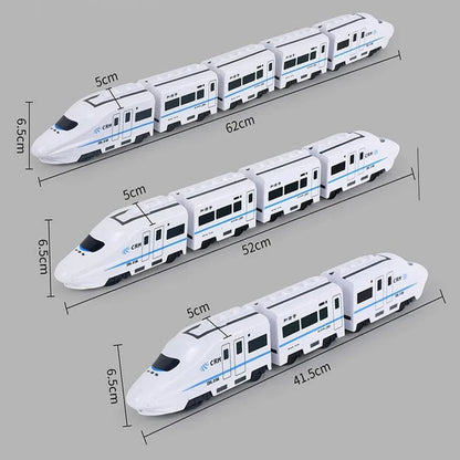 Electric Train Toy with Lights and Sounds – DIY Railway Set