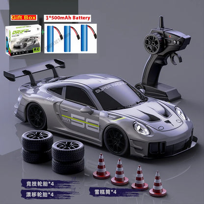 1:24 Scale RC Drift Racing Car with LED Lights and 4WD