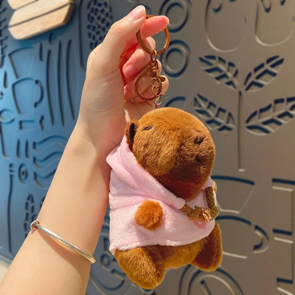 Capybara Plush Toy with Hoodie and Wings – Small Stuffed Animal